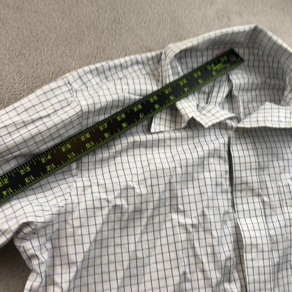 Brooks Brothers Mens Dress Shirt Medium 15.5 Neck Traditional Fit Windowpane - Picture 7 of 10